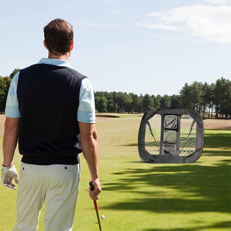 Practice Net Hitting - Foldable Golf Chipping Net for Backyard