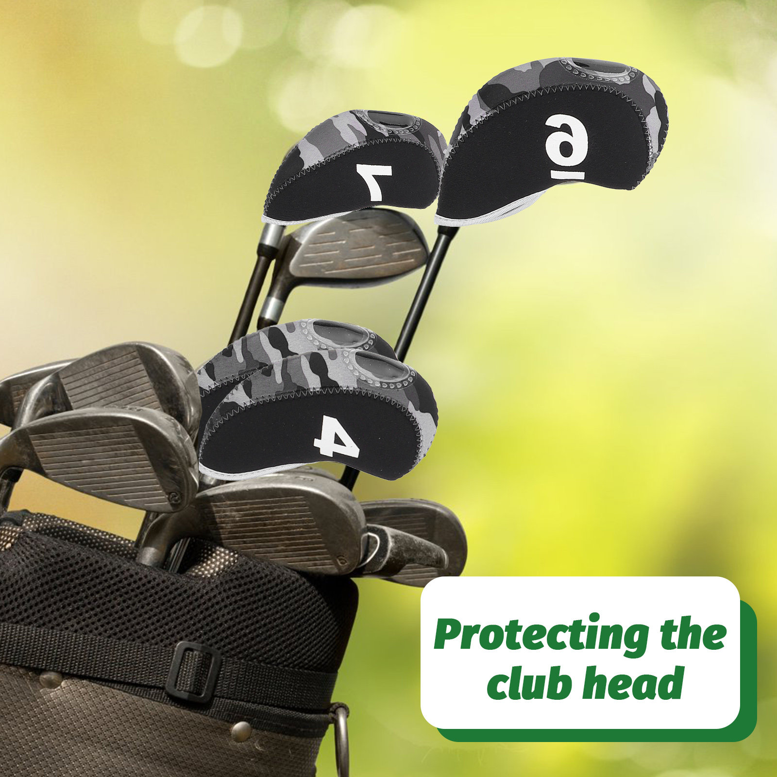 10Pcs Putter Cover Golf Head C - Putter Mallet Blade ulasan dan harga