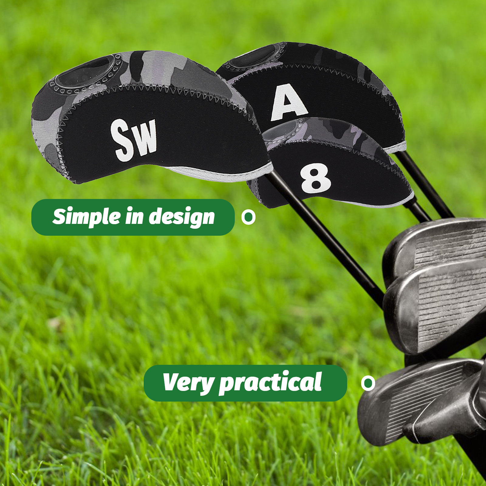 10Pcs Golf Putter Headcover Cl - Putter Mallet Blade ulasan dan harga