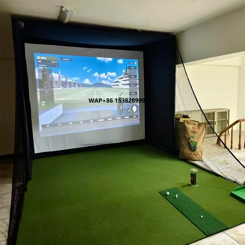 Golf Simulator Enclosure Nets  - Practice Net Hitting ulasan dan harga