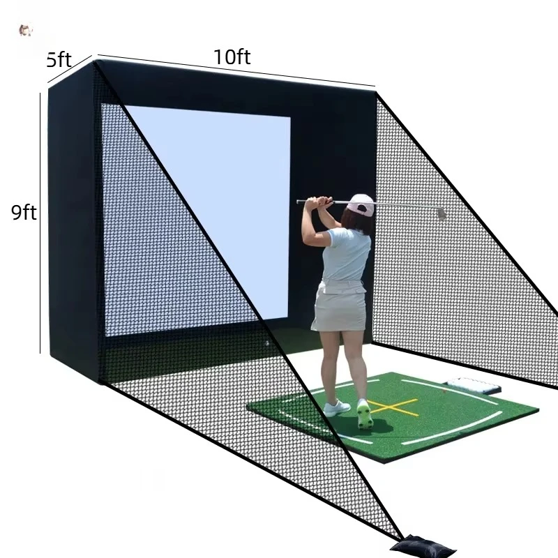 Golf Simulator Enclosure Nets  - Practice Net Hitting ulasan dan harga