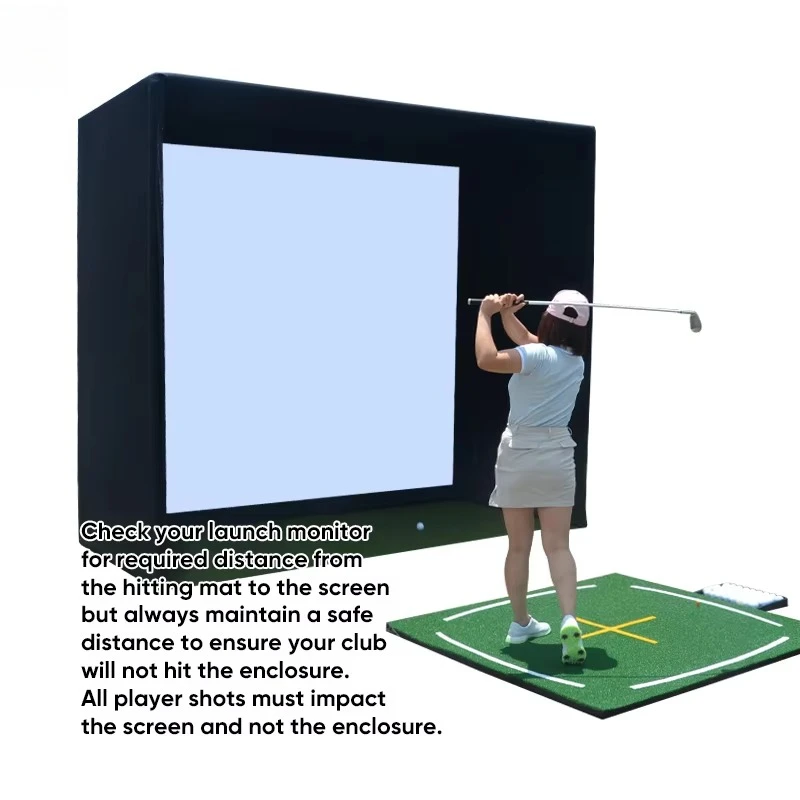 Golf Simulator Enclosure Nets  - Practice Net Hitting ulasan dan harga