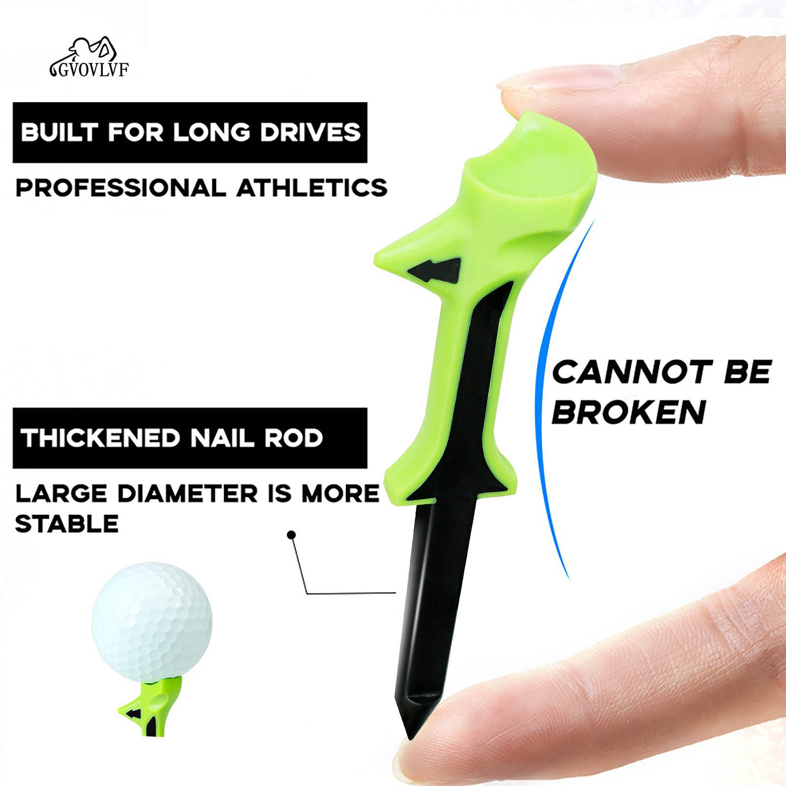 New 10 ° Plastic Tee With Slan - Golf Exercise Equipment ulasan dan harga