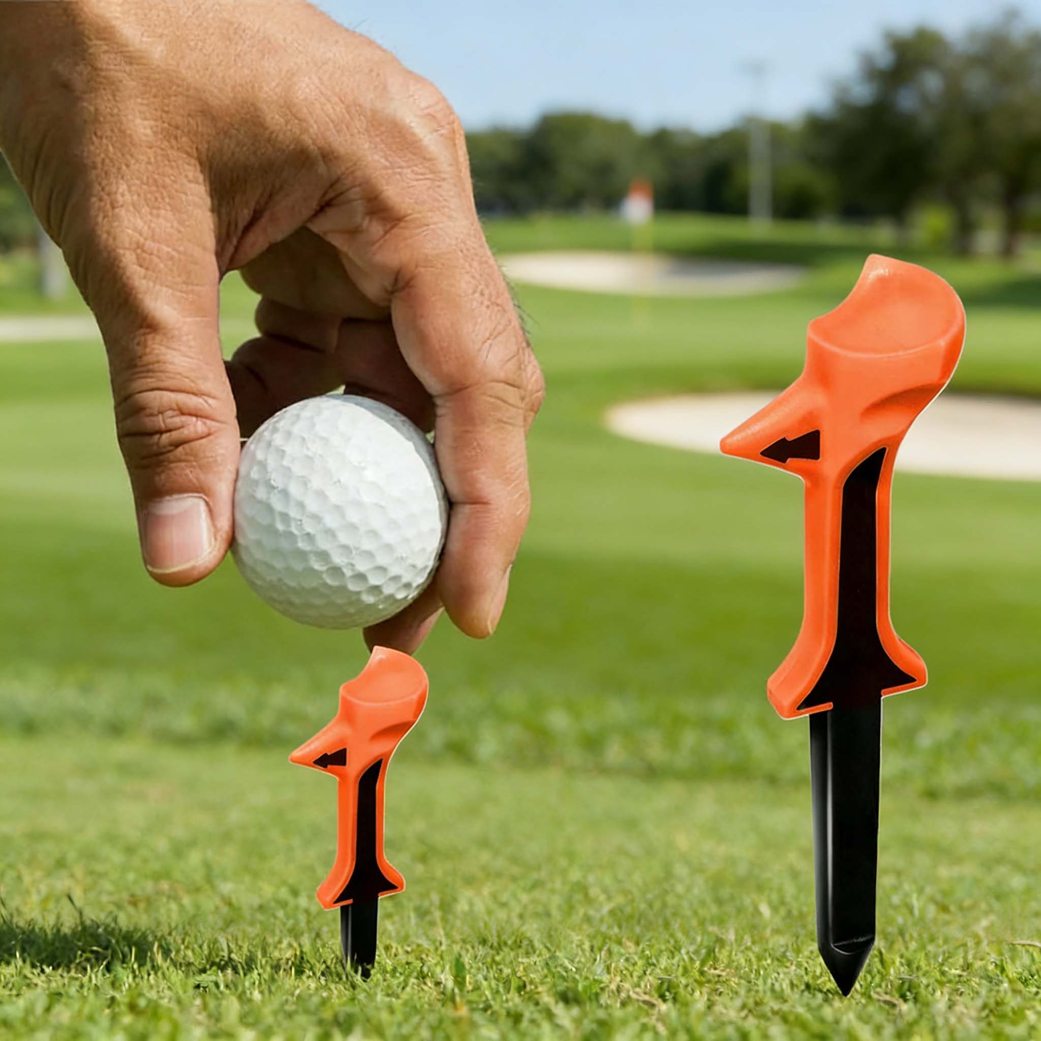 New 10 ° Plastic Tee With Slan - Golf Exercise Equipment ulasan dan harga