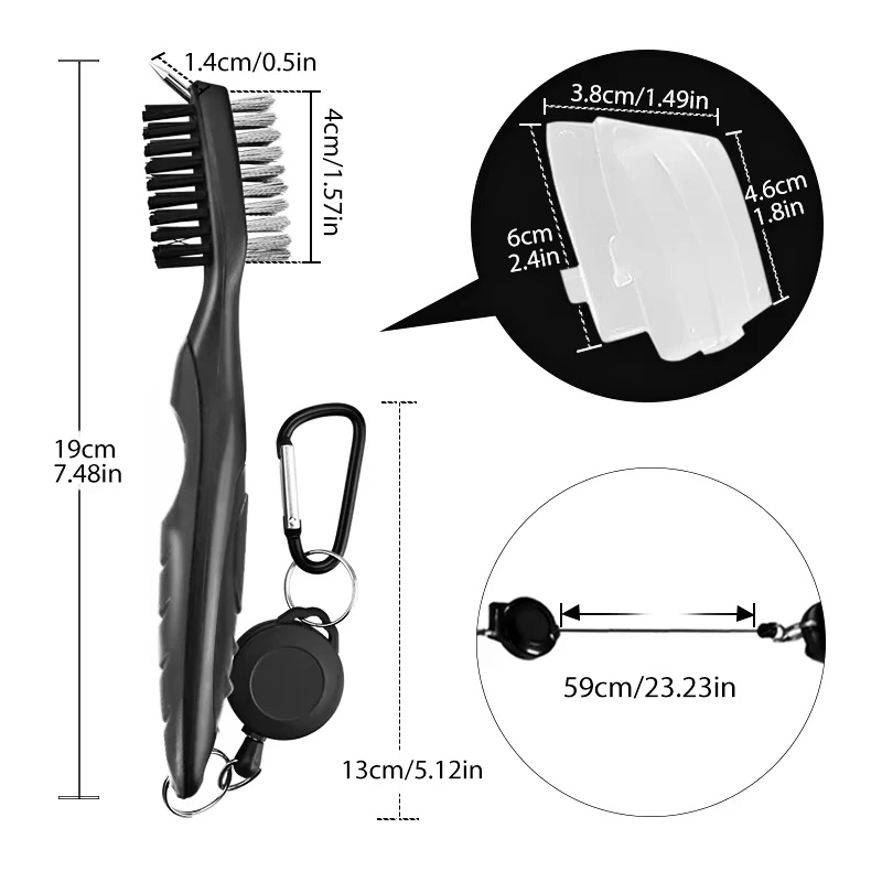 1-4Pcs Golf Groove Cleaning Br - Golf Equipment Junior ulasan dan harga